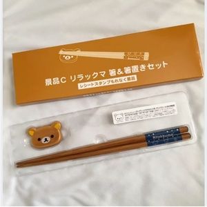 Rilakkuma Chopsticks And Rest Brand New